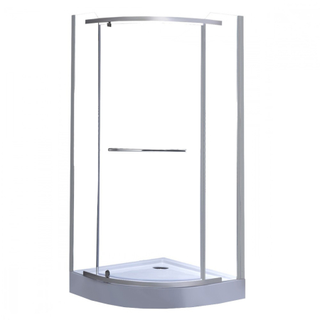 Produse temporar indisponibile - Leziter Cabină de duș curbată Moon TR 80x80 cm cu cădiță de duș