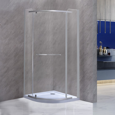 Leziter Cabină de duș curbată Moon TR 80x80 cm fără cădiță de duș [1]