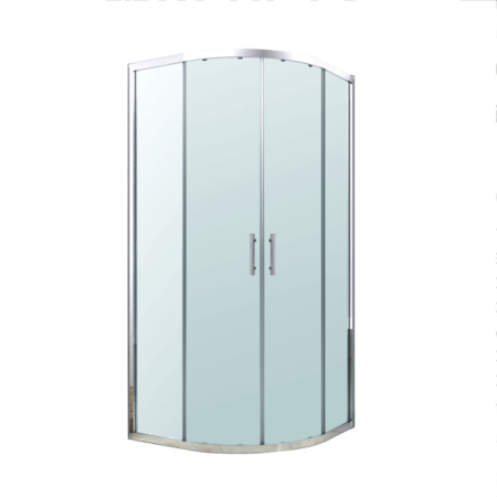 Cabină de duș semirotundă - Leziter Cabină de duș curbată Soul 90x90 cm fără cădiță