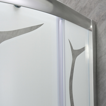 Leziter Cabină de duș curbată Spirit Bamboo 80x80 cm fără cădiță de duș [9]