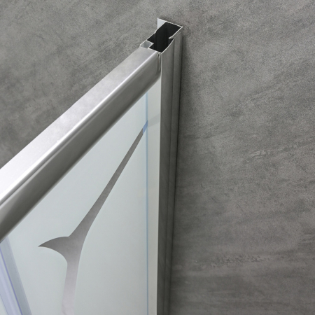 Leziter Cabină de duș curbată Spirit Bamboo 90x90 cm fără cădiță de duș [9]