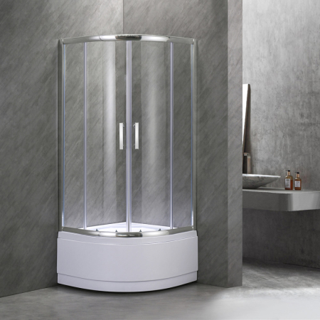 Leziter Cabină de duș curbată Spirit Deep 90x90 cm cu cădiță de duș [1]
