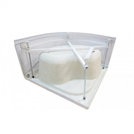 Leziter Cabină de duș curbată Spirit Deep 90x90 cm cu cădiță de duș [8]