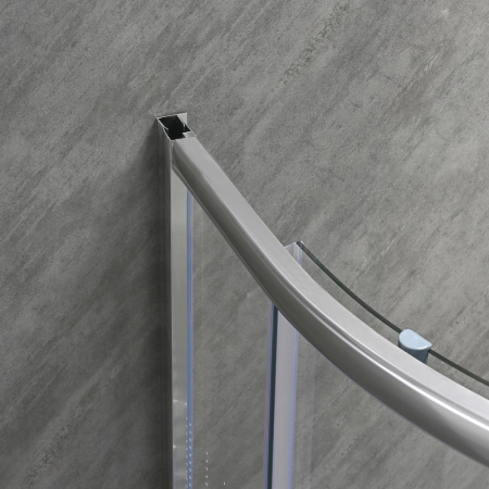 Leziter Cabină de duș curbată Spirit Matrix 80x80 cm cu cădiță de duș [4]