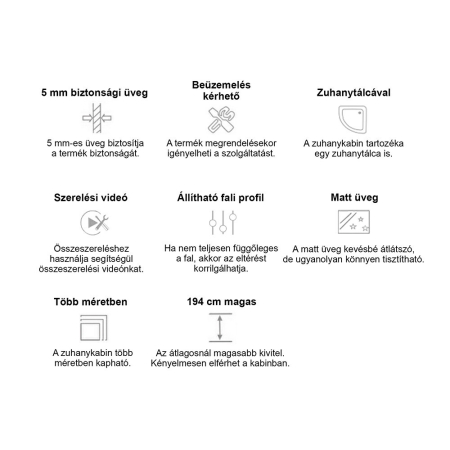 Leziter Cabină de duș curbată Spirit Matt 90x90 cm cu cădiță de duș [5]
