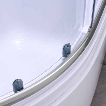 Leziter Cabină de duș Karolino 90 albă cu cadă adâncă [9]