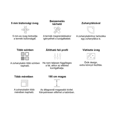 Leziter Cabină de duș pătrată albă Polo White II 80x80 cm cu cădiță de duș [9]