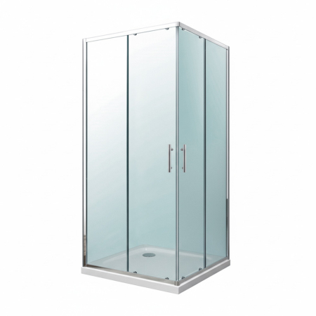 Baie - Leziter Cabină de duș pătrată Soul 80x80 cm cu tavă de duș