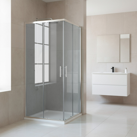 Leziter Cabină de duș pătrată Soul 90x90 cm fără tavă [1]
