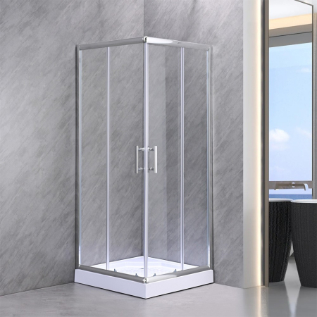 Leziter Spirit Clear 80x80x194 cm cabină de duș pătrată cu tavă de duș [7]