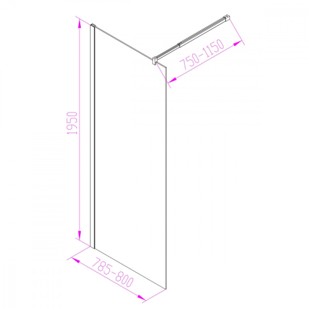 Leziter Cabină de duș Walker 80x195 cm [7]