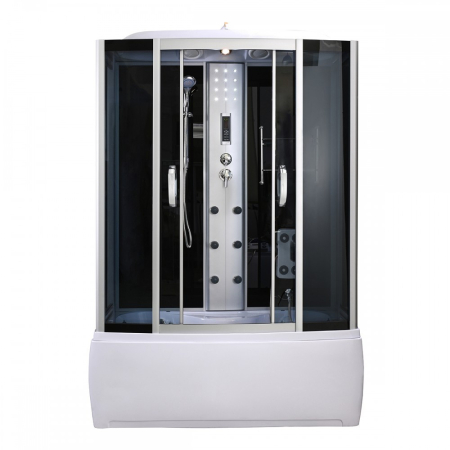 Cabină de duș cu hidromasaj și cadă - Leziter Cadă cu hidromasaj Emilia 85x150 cm cu electronică Neagră