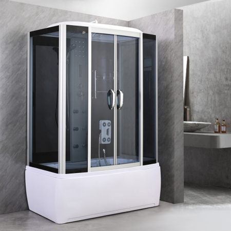 Leziter Cadă cu hidromasaj Emilia 85x150 cm cu electronică Neagră [9]