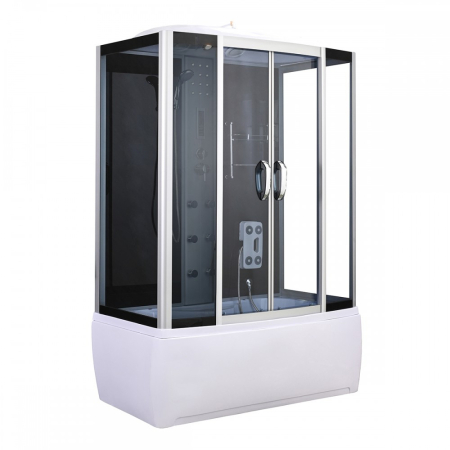 Leziter Cadă cu hidromasaj Emilia 85x150 cm cu electronică Neagră [8]