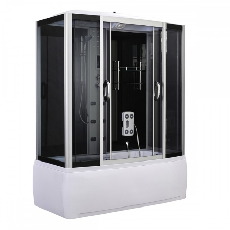 Leziter Cadă cu hidromasaj Emilia 85x170 cm cu electronică Neagră [8]