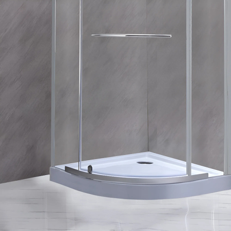 Leziter Cădiță de duș acrilică curbată Klonberg 90x90 90x90 cm [1]