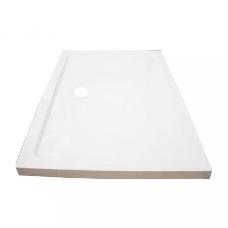 Leziter Cădiță de duș acrilică pătrată asimetrică Modena Slim, 80x120 cm [4]