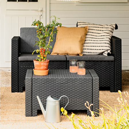 Leziter Canapea de grădină City cu 2 locuri [3]