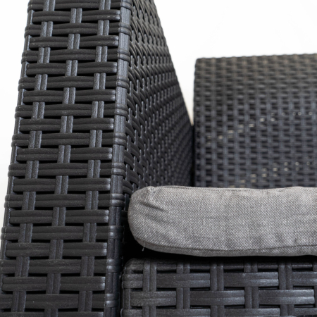 Leziter Canapea de grădină Nero cu 2 locuri [4]