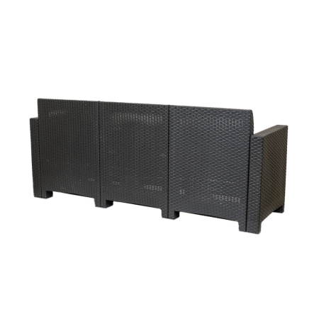 Leziter Canapea de grădină Nero cu 3 locuri [3]