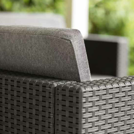 Leziter Canapea de grădină Nero cu 3 locuri [1]