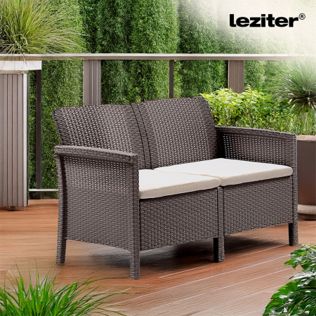 Leziter Canapea de grădină Venus cu 2 locuri [1]