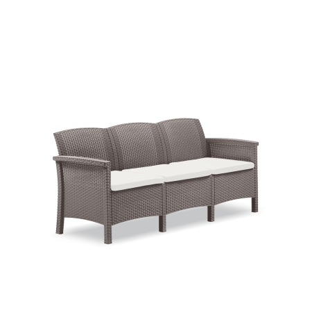 Produse temporar indisponibile - Leziter Canapea de grădină Venus cu 3 locuri cappuccino