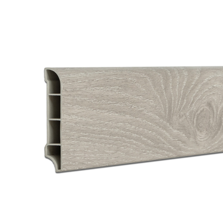 Pardoseli și placări pereți - Leziter Cant de podea din vinil SPC stejar arctic 2400x60x12 mm