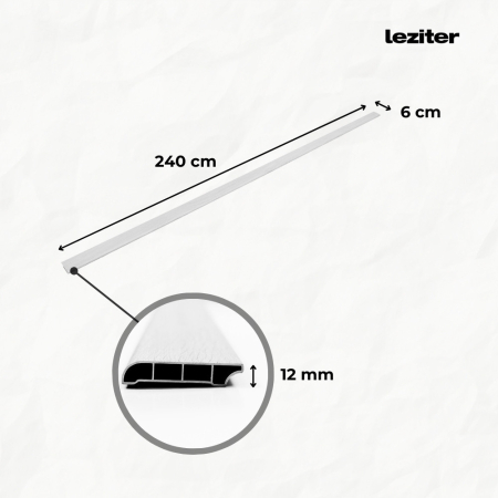 Leziter Cant de podea din vinil SPC stejar Gibson 2400x60x12 mm [2]