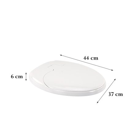 Leziter Rion Soft Close 2-in-1 scaun WC cu reductor plastic alb [3]