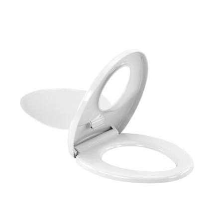 Baie - Leziter Capac de toaletă Rion Soft Close 2 în 1 cu reductor, plastic, alb