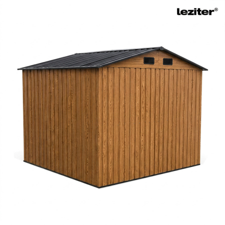 Leziter Depozit pentru unelte de grădină Alaska 6x8, stejar auriu-antracit [7]