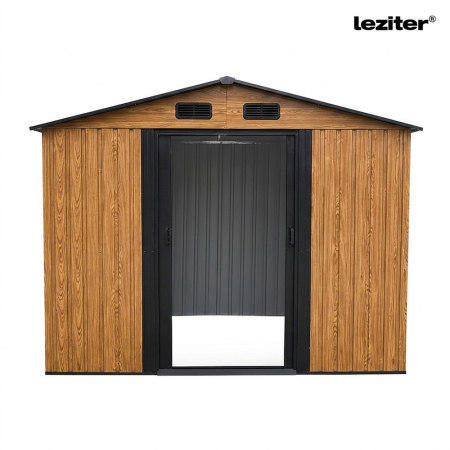 Leziter Depozit pentru unelte de grădină Alaska 6x8, stejar auriu-antracit [6]