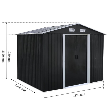 Leziter Casă de depozitare a uneltelor de grădină Alaska 6x8 [6]