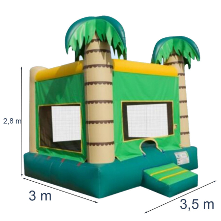 Leziter Castel gonflabil din palmier 3,5x3x2,8m [1]