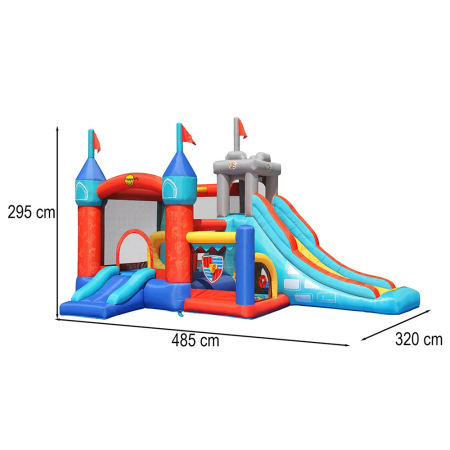 Leziter Castelul gonflabil Castelul II 4,85x3,2x2,95m [1]