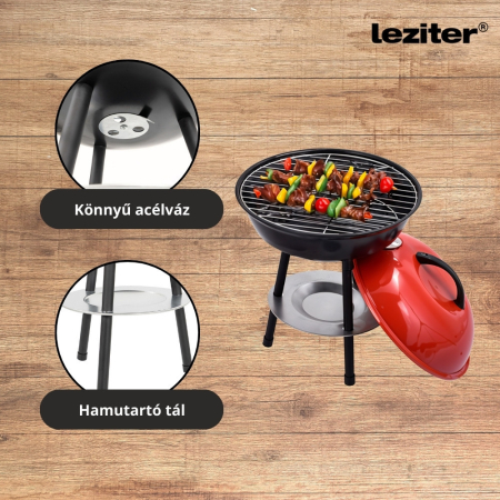 Leziter Ceainic de grădină cu grătar din fibră de sticlă [4]