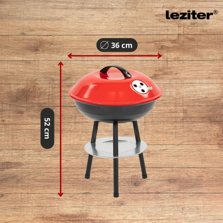 Leziter Ceainic de grădină cu grătar din fibră de sticlă [2]