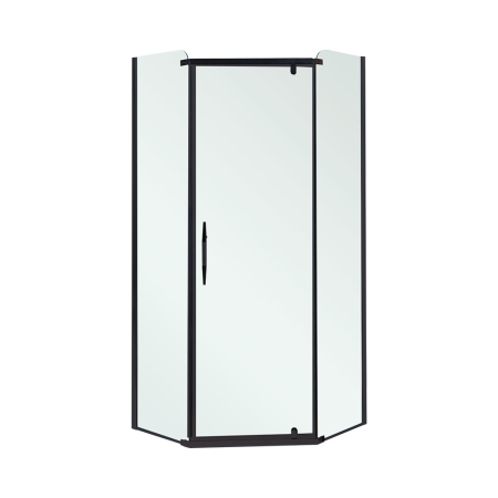 Cabină de duș - Leziter Celtic 90x90 cm cabină de duș pentagonală fără tavă negru