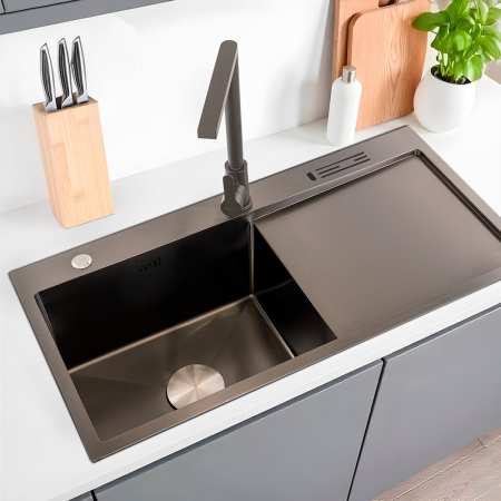 Leziter Chiuvetă Avena din oțel inoxidabil [1]