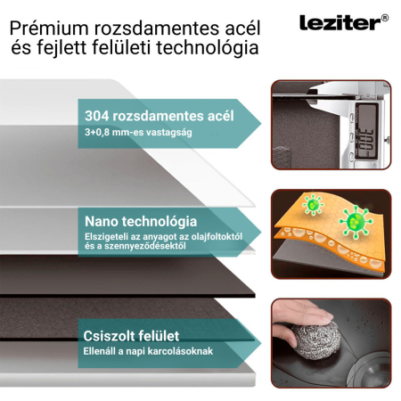 Leziter Chiuvetă Avena din oțel inoxidabil [3]