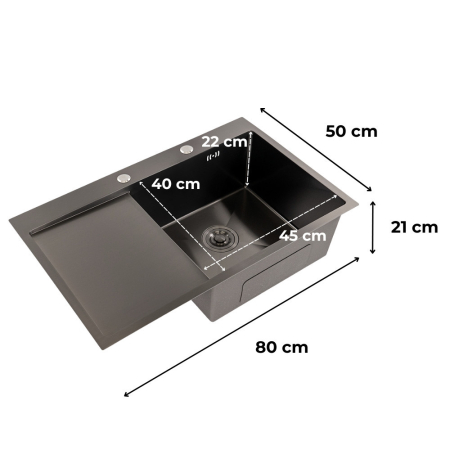 Leziter Chiuvetă Daisy IV din oțel inoxidabil [2]