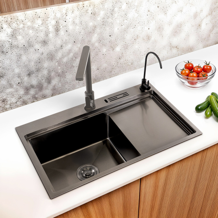 Leziter Chiuvetă din oțel inoxidabil Dahlia III [1]