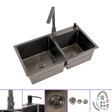 Bucătărie - Leziter Chiuvetă din oțel inoxidabil Meria III