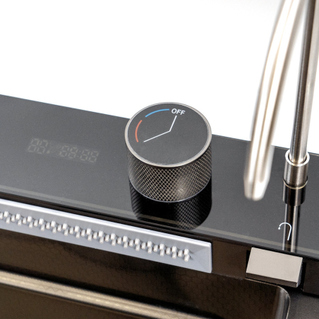 Leziter Chiuvetă multifuncțională Catania din oțel inoxidabil cu baterie digitală [9]