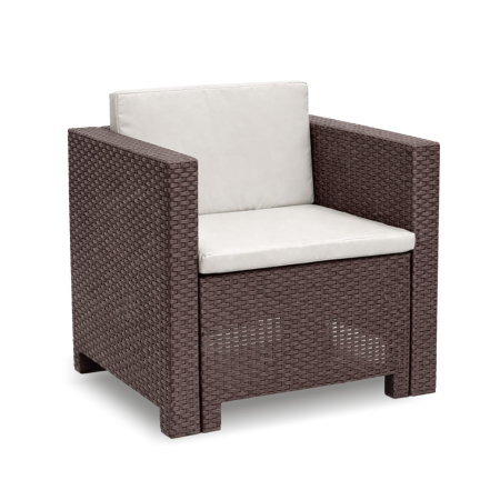 Produse temporar indisponibile - Leziter City scaun de grădină din plastic maro