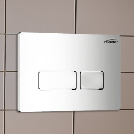 Leziter Clapă de acționare pentru toaletă cromată Roya 021 [1]