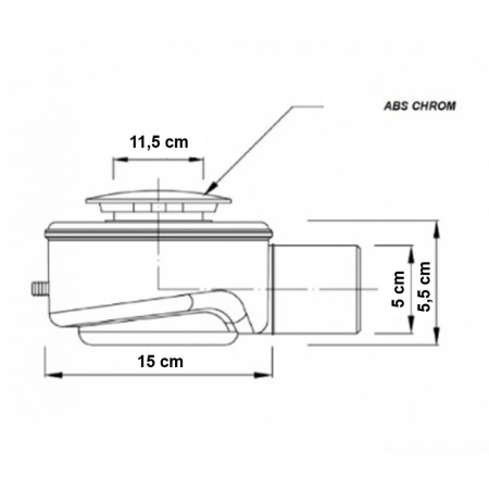 Leziter Click clack sifon pentru tava de duș [1]