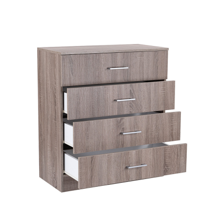 Leziter Comodă Miami cu 4 sertare 80x92 cm stejar York-stejar York [4]