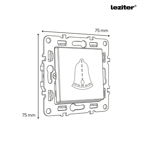 Leziter Comutator clopot Nova 101N gri [1]